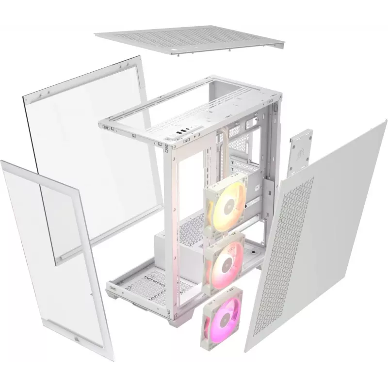 CORSAIR PC-kotelo - iCUE Link 3500x RGB Mid-Tower - valkoinen