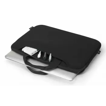 DICOTA Smart Sleeve One – 15-16 inch kannettavan tietokoneen suojahiha – musta / kierrätetty jersey-materiaali