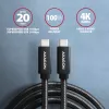 Axagon BUCM32-CM15AB SPEED+ USB-C <> USB 20Gbps/100W kaapeli 1,5 m
