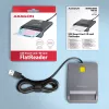 Axagon CRE-SM3T USB-A äly-/ID-kortinlukija, litteä, USB 2.0, 1,3 m, musta, 56 g
