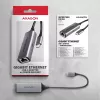 Axagon ADE-TXPD USB-C Gigabit Ethernet -sovitin PD 100W