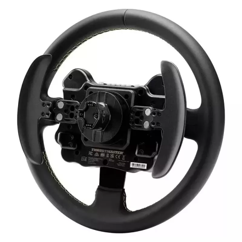 Thrustmaster Evo Racing 32R Leather musta, keltainen ratti PC, PlayStation 4, PlayStation 5, Xbox, Xbox One