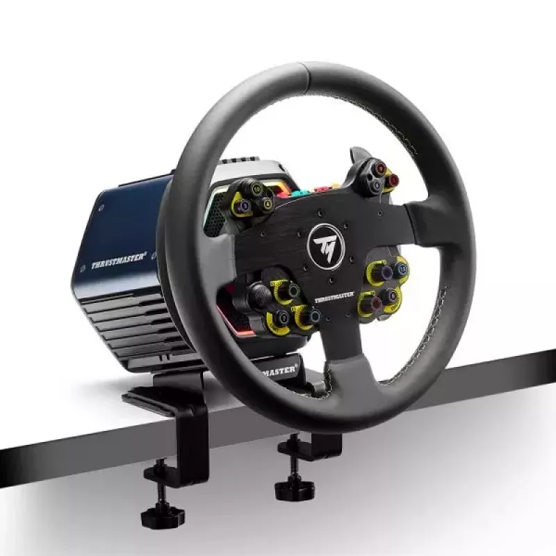 Thrustmaster Evo Racing 32R Leather musta, keltainen ratti PC, PlayStation 4, PlayStation 5, Xbox, Xbox One