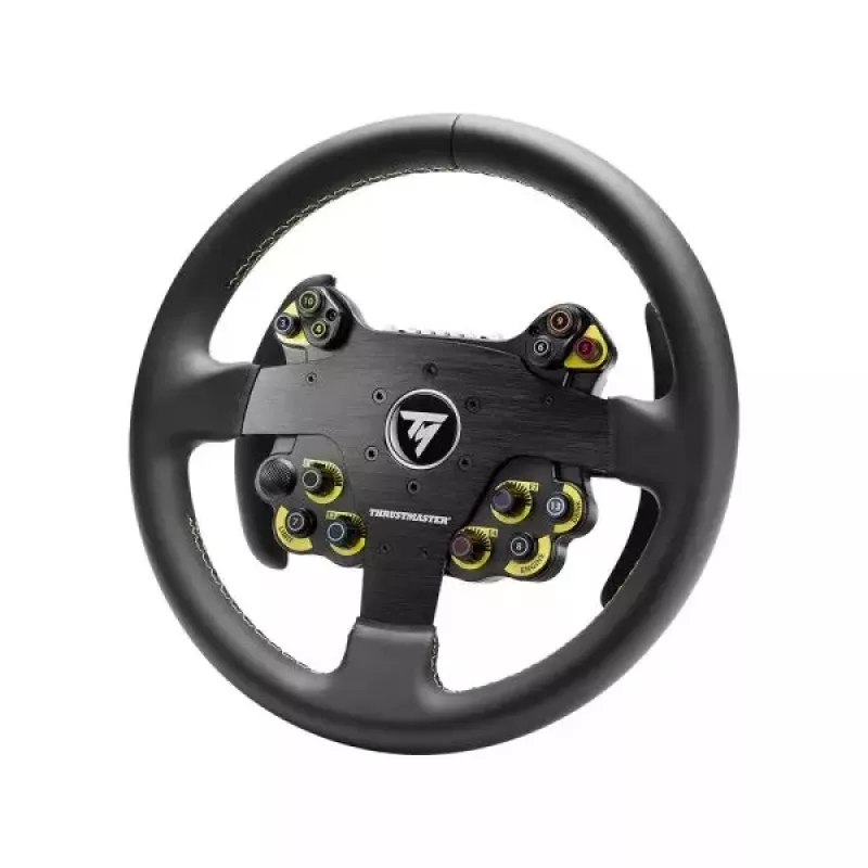 Thrustmaster Evo Racing 32R Leather musta, keltainen ratti PC, PlayStation 4, PlayStation 5, Xbox, Xbox One