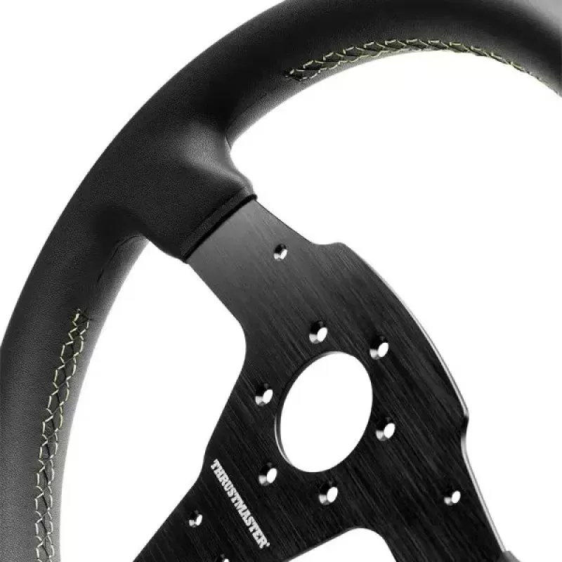Thrustmaster Evo Racing 32R Leather musta, keltainen ratti PC, PlayStation 4, PlayStation 5, Xbox, Xbox One