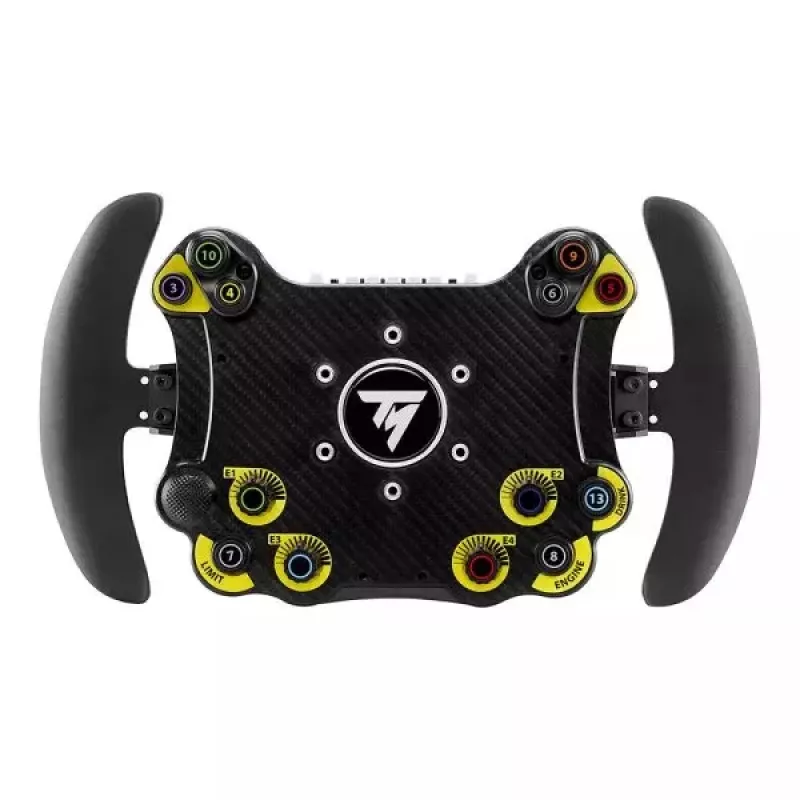 Thrustmaster Evo Racing 32R Leather musta, keltainen ratti PC, PlayStation 4, PlayStation 5, Xbox, Xbox One