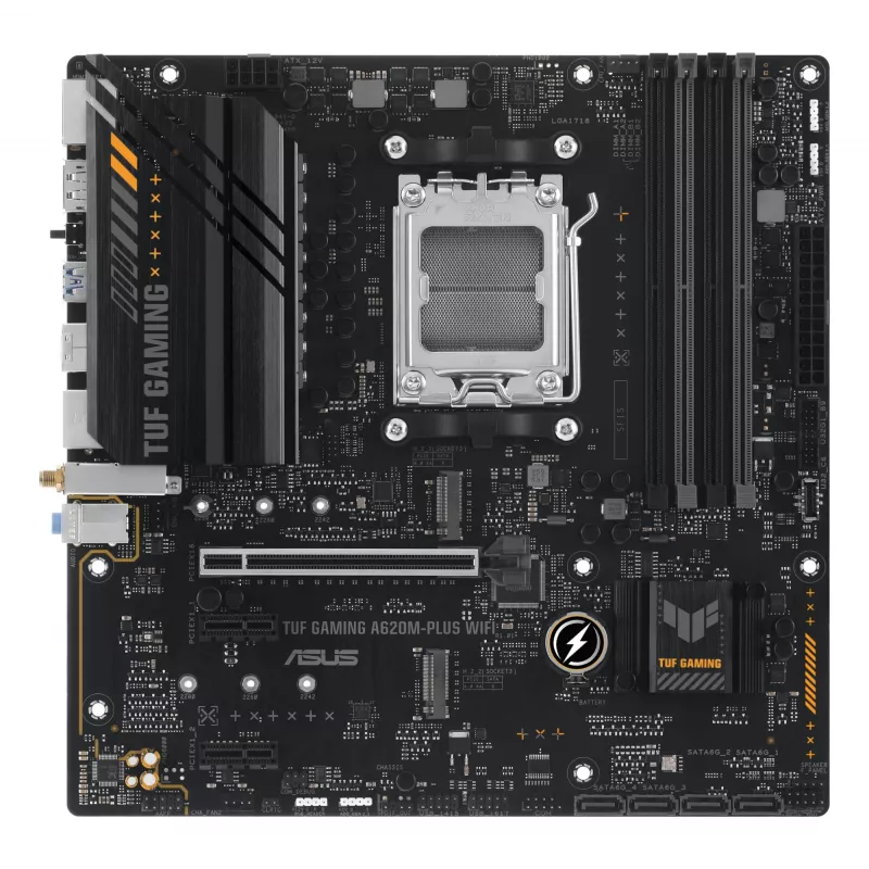 ASUS TUF GAMING A620M-PLUS WIFI AMD A620 kanta AM5 micro ATX
