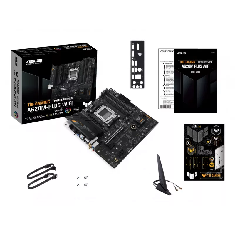 ASUS TUF GAMING A620M-PLUS WIFI AMD A620 kanta AM5 micro ATX