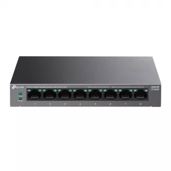 TP-Link LiteWave 8-porttinen Gigabit-työpöytäkytkin, jossa 8-porttinen PoE+