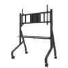Neomounts MOVE Go XL FL50-575BL1 TV-teline 65-110 tuumaa, enint. 125 kg, korkeus säädettävissä 129-139 cm, VESA 100x100-1100x600, lukittava, TÜV-sertifioitu, musta