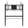 Neomounts MOVE Go XL FL50-575BL1 TV-teline 65-110 tuumaa, enint. 125 kg, korkeus säädettävissä 129-139 cm, VESA 100x100-1100x600, lukittava, TÜV-sertifioitu, musta