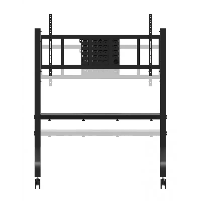 Neomounts MOVE Go XL FL50-575BL1 TV-teline 65-110 tuumaa, enint. 125 kg, korkeus säädettävissä 129-139 cm, VESA 100x100-1100x600, lukittava, TÜV-sertifioitu, musta