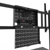 Neomounts MOVE Go XL FL50-575BL1 TV-teline 65-110 tuumaa, enint. 125 kg, korkeus säädettävissä 129-139 cm, VESA 100x100-1100x600, lukittava, TÜV-sertifioitu, musta