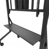 Neomounts MOVE Go XL FL50-575BL1 TV-teline 65-110 tuumaa, enint. 125 kg, korkeus säädettävissä 129-139 cm, VESA 100x100-1100x600, lukittava, TÜV-sertifioitu, musta
