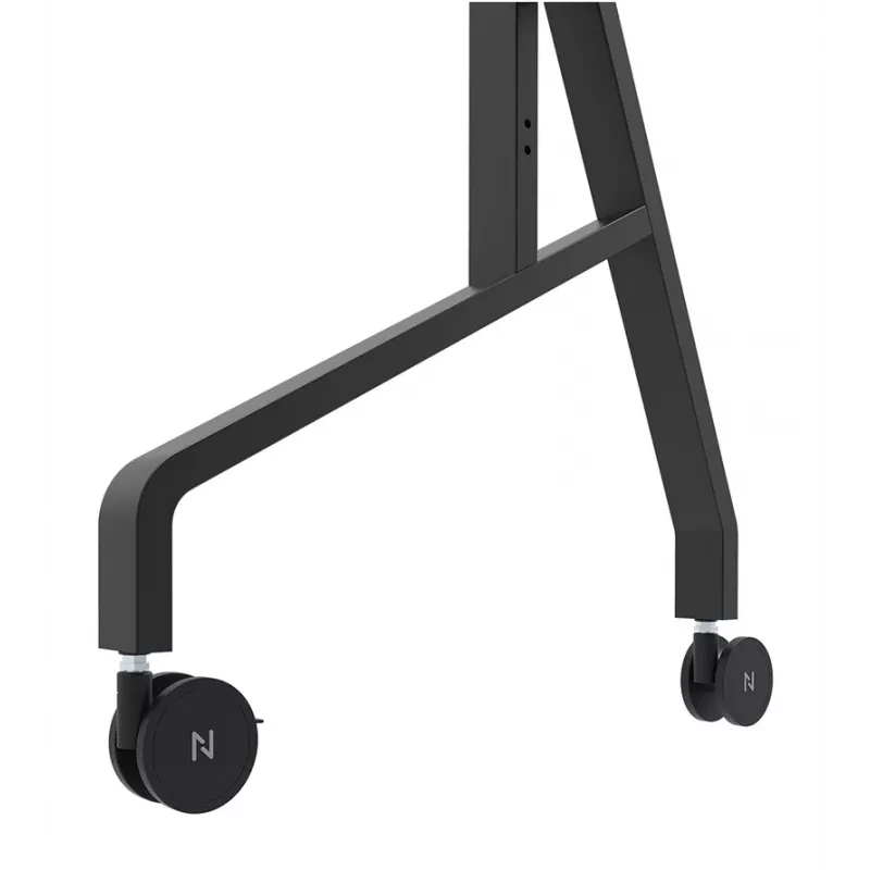 Neomounts MOVE Go XL FL50-575BL1 TV-teline 65-110 tuumaa, enint. 125 kg, korkeus säädettävissä 129-139 cm, VESA 100x100-1100x600, lukittava, TÜV-sertifioitu, musta