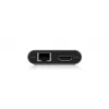 ICY BOX IB-DK4050-CPD johdollinen USB 3.2 Gen 1 (3.1 Gen 1) Type-C antrasiitti