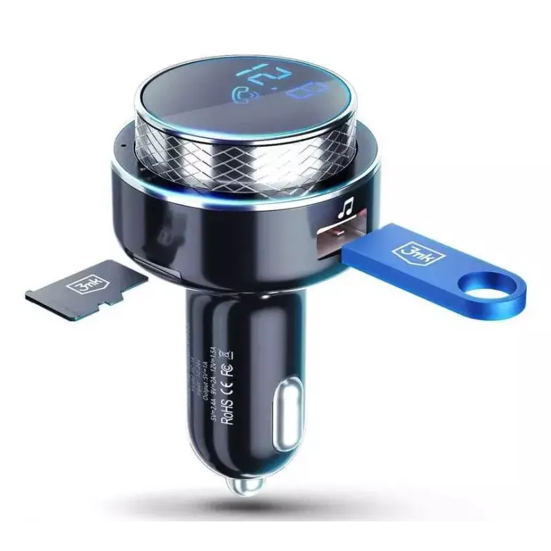 FM-lähetin 3MK Hyper Car 87,5 – 99,8 MHz USB musta