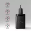 Axagon ACU-PD30 PD3.0 & QC4+ 1x lähtö seinälaturi 30W, sisätila, AC, musta