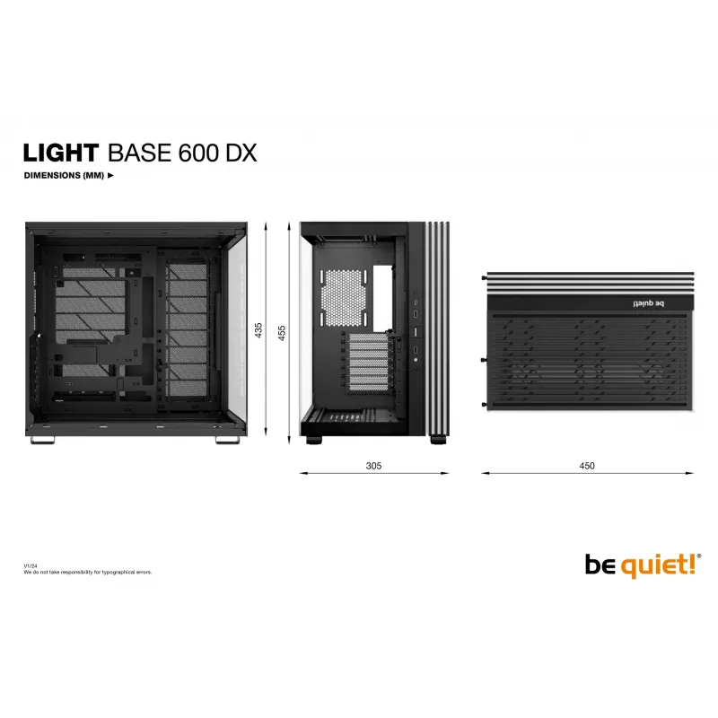 be quiet LIGHT BASE 600 DX musta Midi Tower