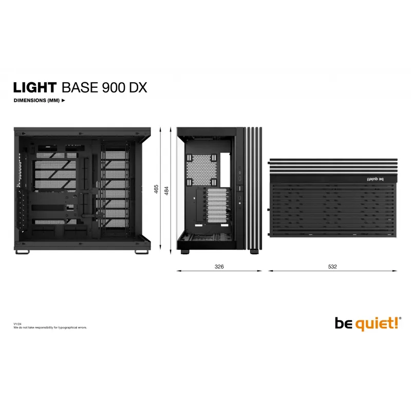 be quiet LIGHT BASE 900 DX musta Full Tower