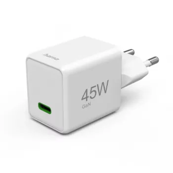 Hama 00201983 laturi mobiililaitteille kuulokkeet, kannettava, powerbank, älypuhelin, tabletti valkoinen AC pikalataus sisäkäyttö