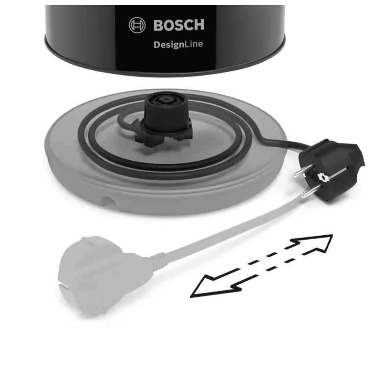 Bosch TWK3P423 vedenkeitin 1,7 l 2400 W musta