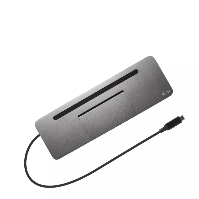 i-tec Metal SB-C ergonominen 4K 3x näyttö -telakointiasema Power Delivery 85 W + yleislaturi 100 W
