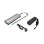 i-tec Metal USB-C Nano 2x näyttö -telakointiasema PD 100 W + laturi 100W