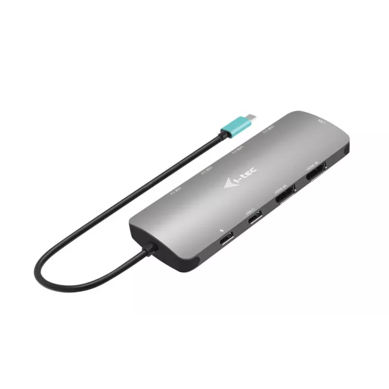 i-tec Metal USB-C Nano 2x näyttö -telakointiasema PD 100 W + laturi 100W