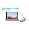 i-tec Metal USB-C Nano 2x näyttö -telakointiasema PD 100 W + laturi 100W