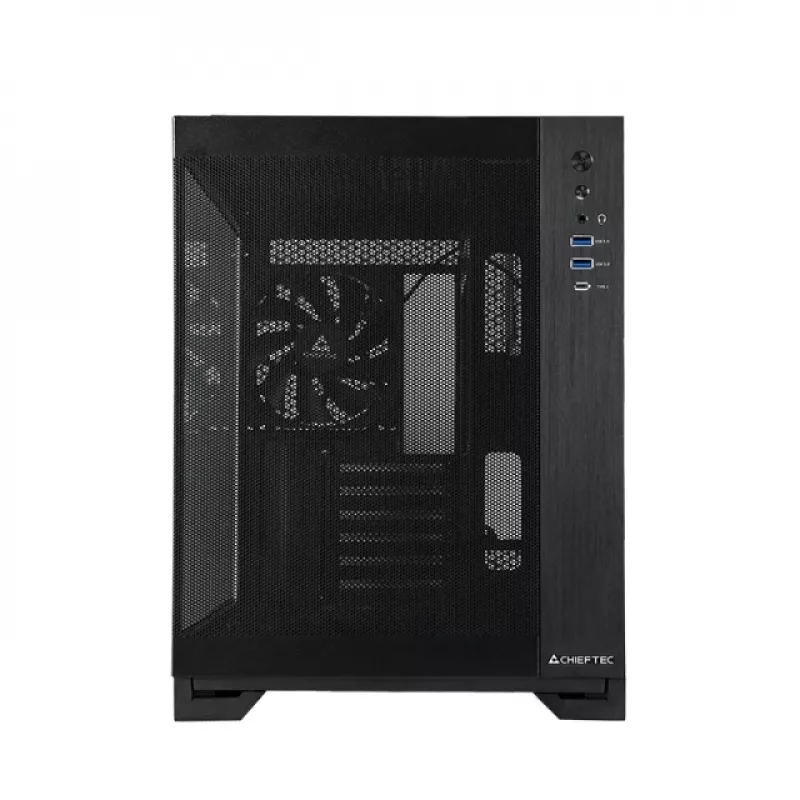 Chieftec mATX-kotelo GM-30B-M-OP, musta, Cube