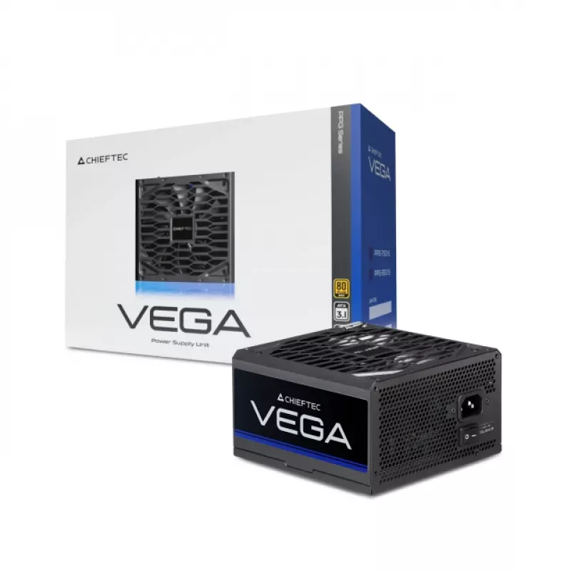 Chieftec Vega 750W Series PPG-750-S virtalähde 20+4 pin ATX ATX musta