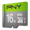 PNY Micro SD Elite 16GB Class 10 UHS-I U1 + SD-sovitin luku 100 MB/s
