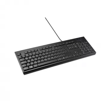 Kensington K63727WW, Full-size (100%), johdollinen, USB, kalvo, QWERTY, musta