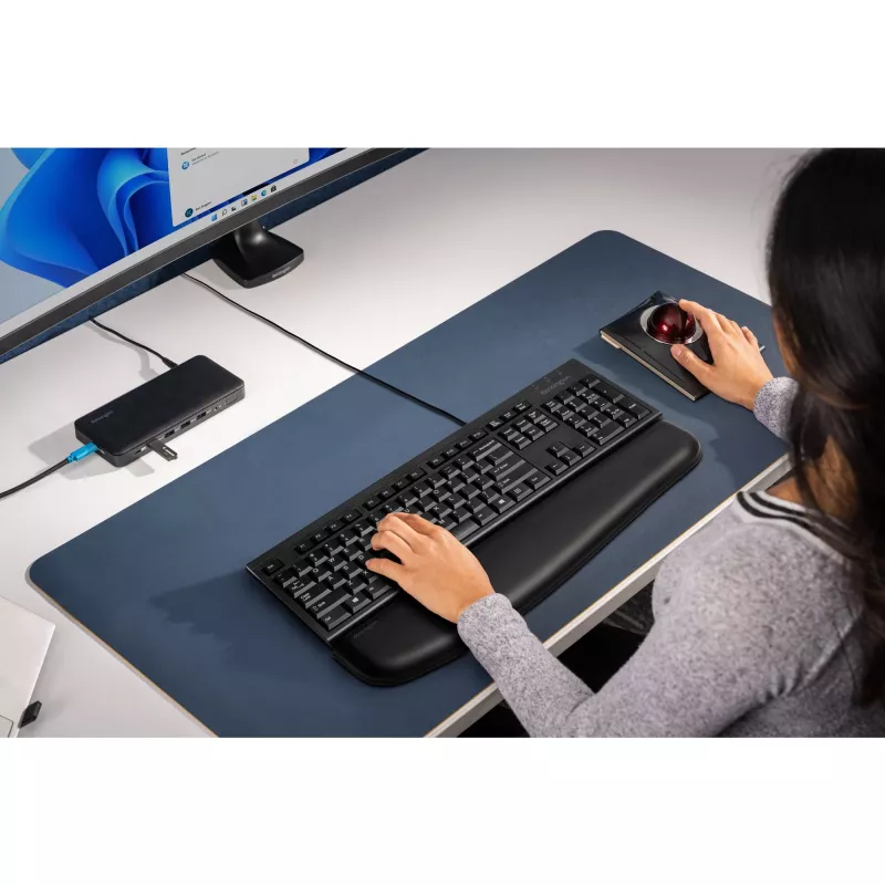 Kensington K63727WW, Full-size (100%), johdollinen, USB, kalvo, QWERTY, musta
