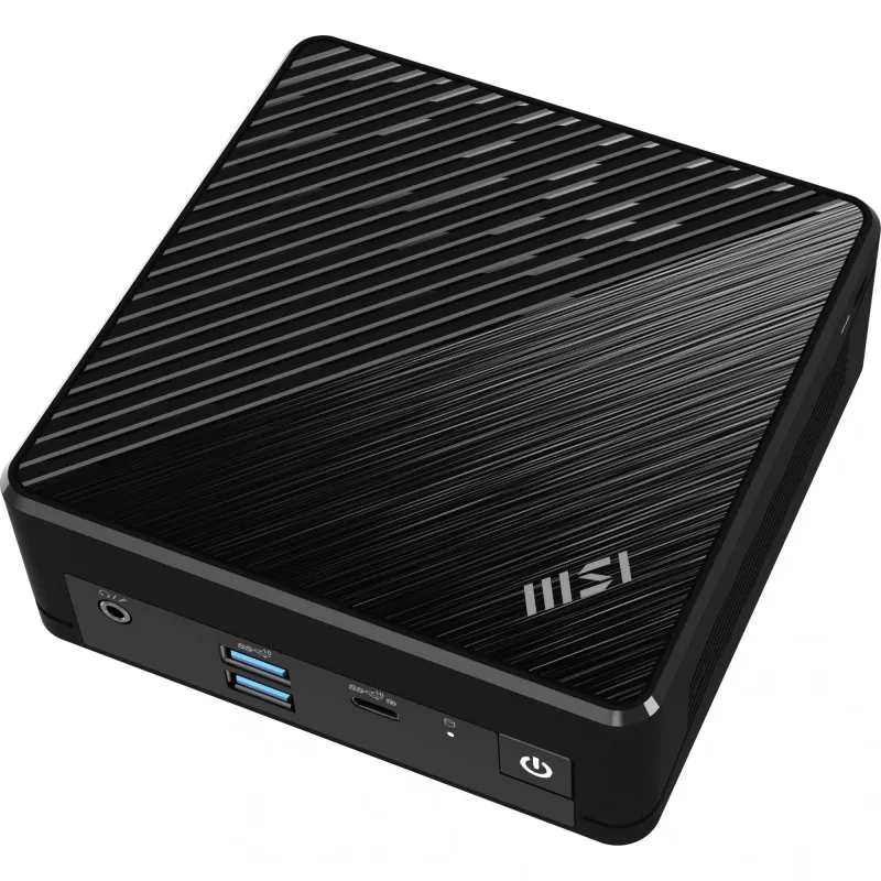 MSI Cubi N ADL S-078EU Intel® N N100 4 GB DDR4-SDRAM 128 GB SSD Windows 11 Pro Mini-PC musta