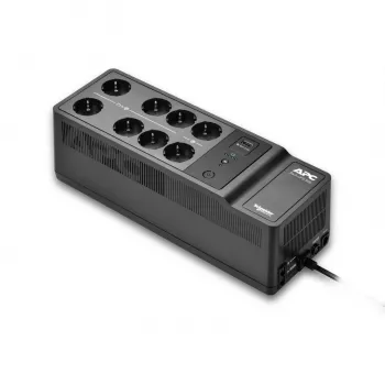 APC Back-UPS, 500VA/300W lattia-/seinäasennus, 230V, 8x CEE 7/3 Schuko -pistorasia, USB Type-A-liitäntä, käyttäjän vaihdettava akku