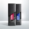 Axagon EEM2-GTS2 ulkoinen USB-C 10 Gbit/s metallikotelo M.2 NVMe & SATA SSD-asemille. Ruuviton