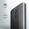 Axagon EEM2-GTS2 ulkoinen USB-C 10 Gbit/s metallikotelo M.2 NVMe & SATA SSD-asemille. Ruuviton