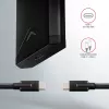Axagon EEM2-UB2 ulkoinen USB-C 10Gbps metallikotelo M.2 NVMe SSD-asemille. Musta