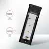 Axagon EEM2-UB2 ulkoinen USB-C 10Gbps metallikotelo M.2 NVMe SSD-asemille. Musta