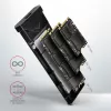 Axagon EEM2-UB2 ulkoinen USB-C 10Gbps metallikotelo M.2 NVMe SSD-asemille. Musta