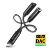 Axagon ADA-HCPD USB-C - 3,5 mm liitäntä – Hi-Res-DAC-audiosovitin, 384 kHz/32 bit, PD 60 W 3 A