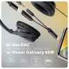 Axagon ADA-HCPD USB-C - 3,5 mm liitäntä – Hi-Res-DAC-audiosovitin, 384 kHz/32 bit, PD 60 W 3 A