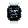 APPLE 49 mm Ice Blue Ocean Band jatko-osa – Black Titanium Finish