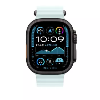 APPLE 49 mm Ice Blue Ocean Band jatko-osa – Black Titanium Finish