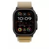 APPLE 49mm Tan Alpine Loop – Medium – Black Titanium Finish