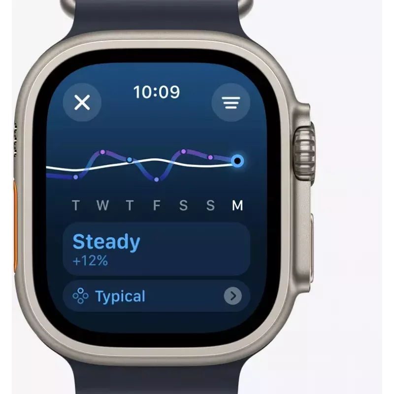 Älykello Apple Watch Ultra 2 GPS + Cellular 49mm Natural Titanium Blue Trail Loop S/M