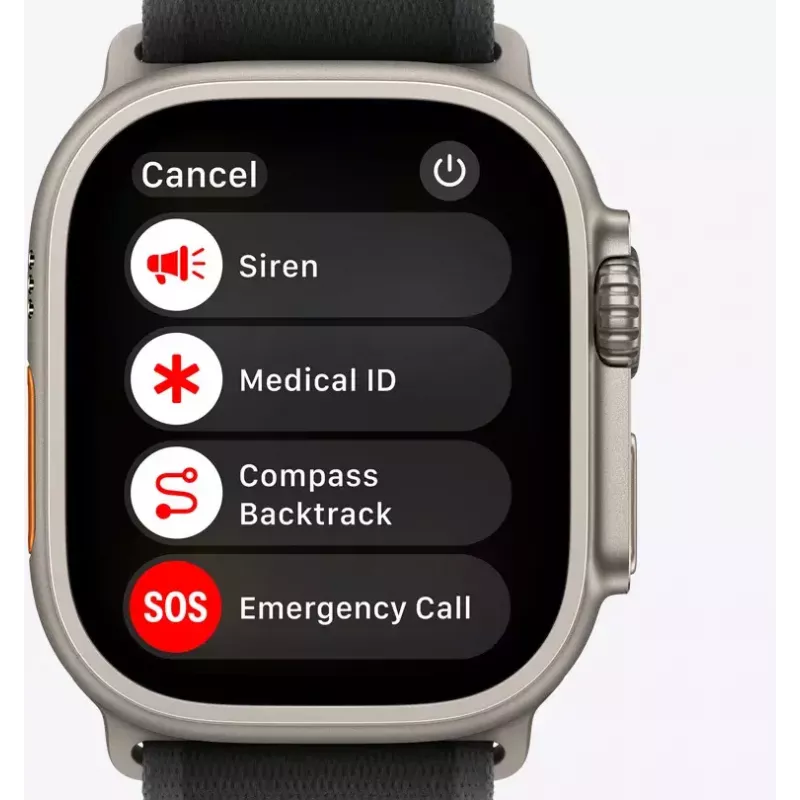 Älykello Apple Watch Ultra 2 GPS + Cellular 49mm Natural Titanium Blue Trail Loop S/M