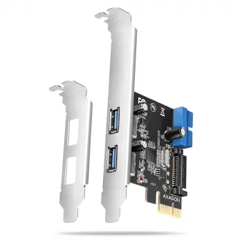 Axagon PCEU-232RS PCIe-ohjain 2x ulk. + 2x sis. USB 5Gbps